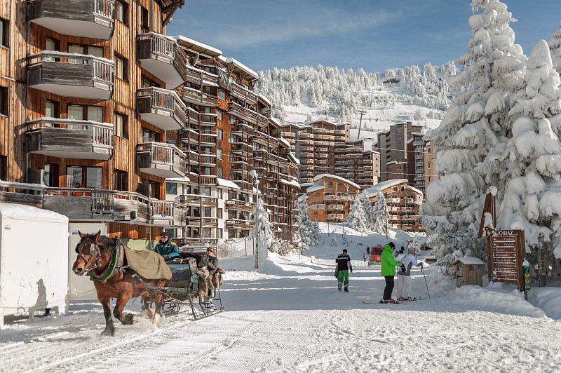 Avoriaz hiihtokeskus Ranskan alpit